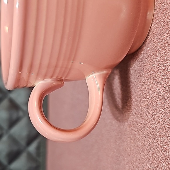 Fiesta Homer Laughlin China Rose Pink Flat (Tea) Cup. Pristine Condition. - Picture 9 of 12